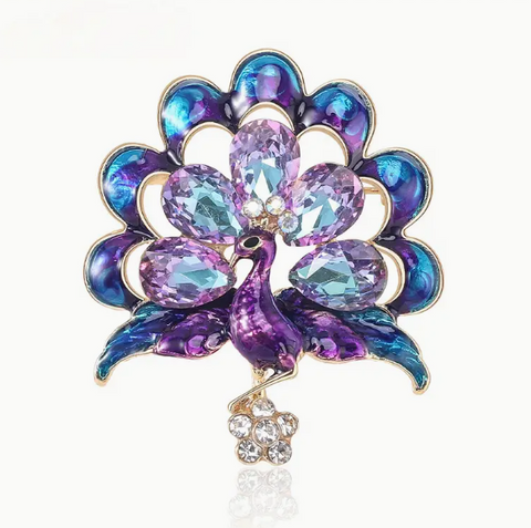 Peacock Brooch