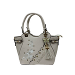 Cream Purse with Rose Detail