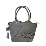 Grey Purse with Butterfly Detail