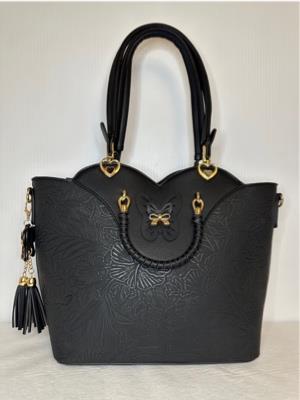 Black Purse with Bow Detail