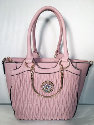 Pink Purse with Rhinestone Detail