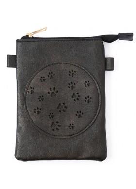 Black Paw Print Crossbody Purse