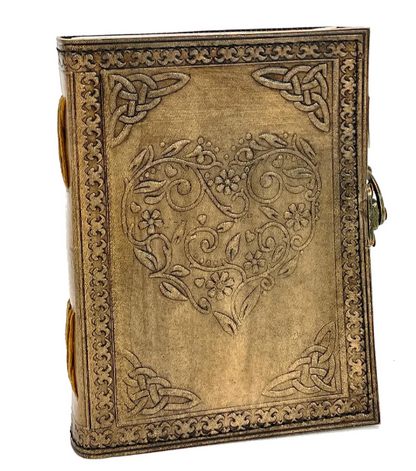 Handcrafted Leather Journal – Celtic Heart Design
