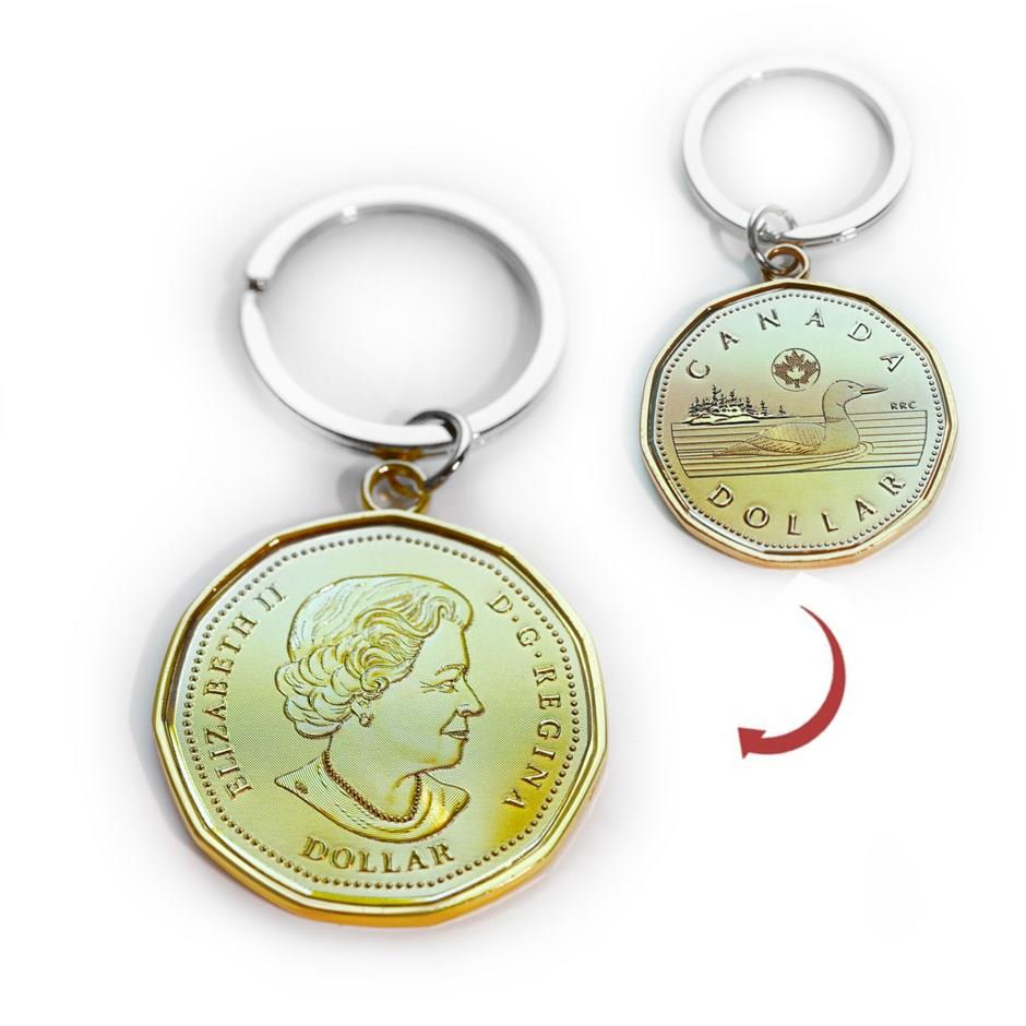 Canadian Loonie Key Chain