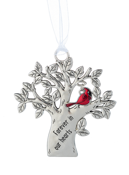 Cardinal Ornament in Tree