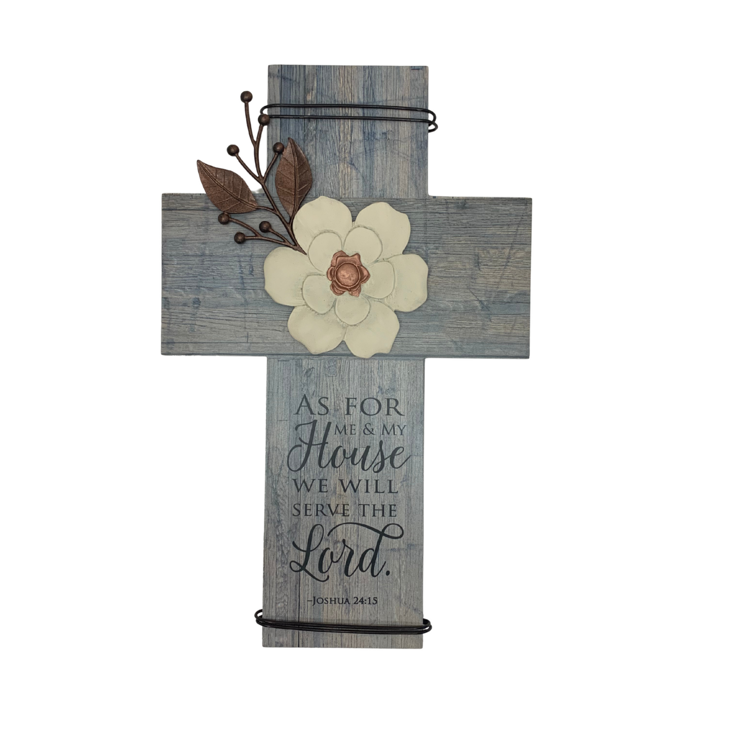Wood Wall Cross with Verse