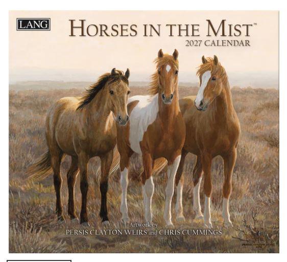 Lang Calender 2027 "Horses in the Mist"