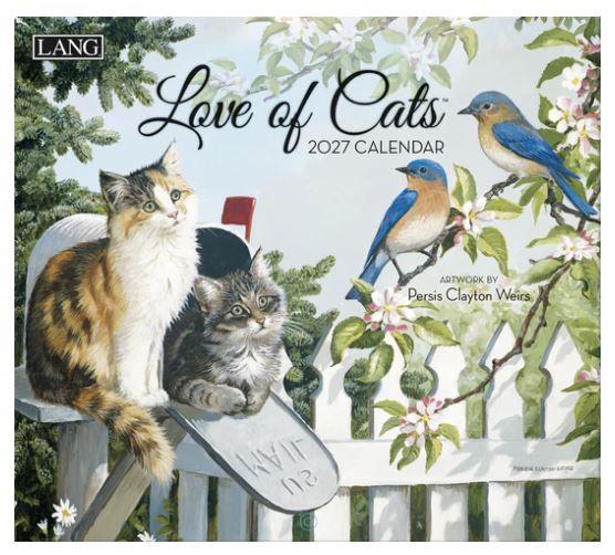 Lang Calender 2027 "Love of Cats"