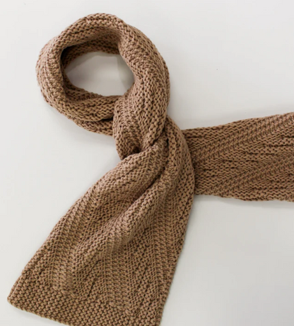 Tan Knit Scarf