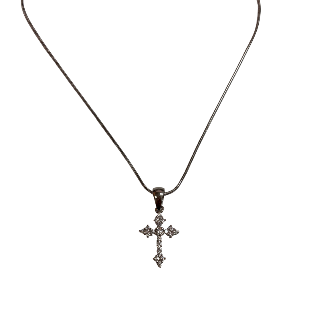 Crystal Cross Necklace