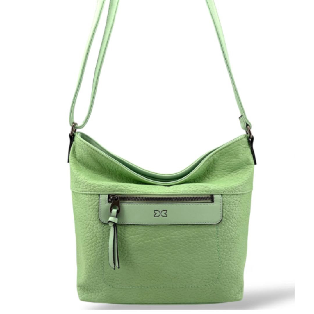 Mint Green Vegan Leather Shoulder Bag