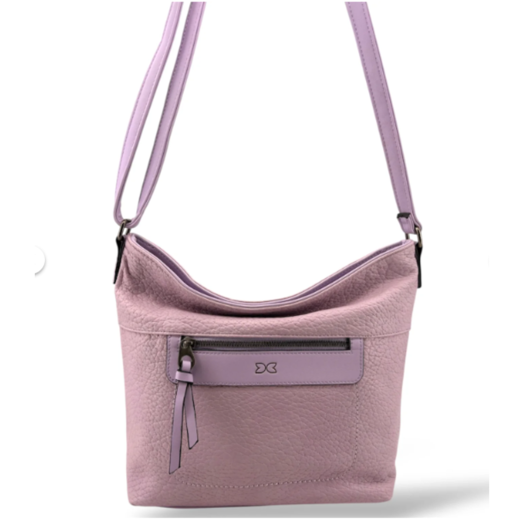 Lavender Vegan Leather Shoulder Bag