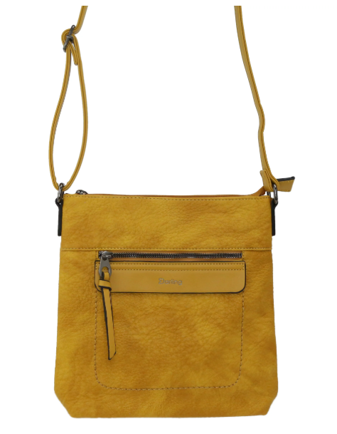 Mustard Yellow Vegan Leather Shoulder Bag – Compact & Chic