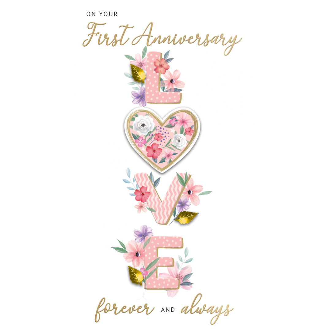 1st Wedding Anniversary Card – Celebrate the First Year