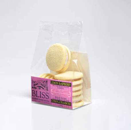 Lemon Raspberry Sandwich Cookies 175g – Velvety Buttercream