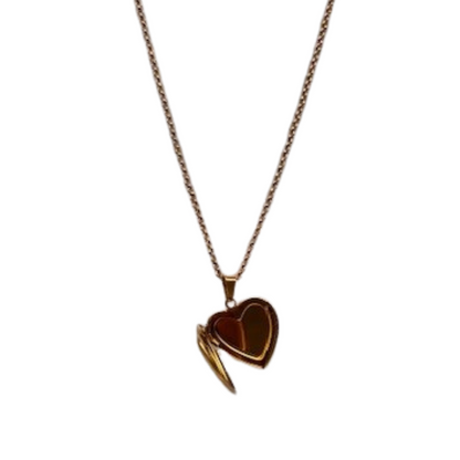 Heart Locket with Mother of Pearl