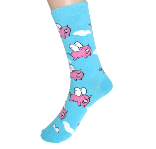 Ladies’ Flying Pig Socks
