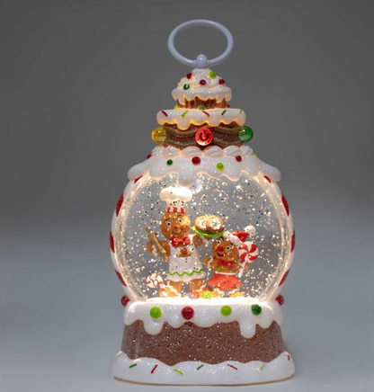 Gingerbread Glitter Lantern