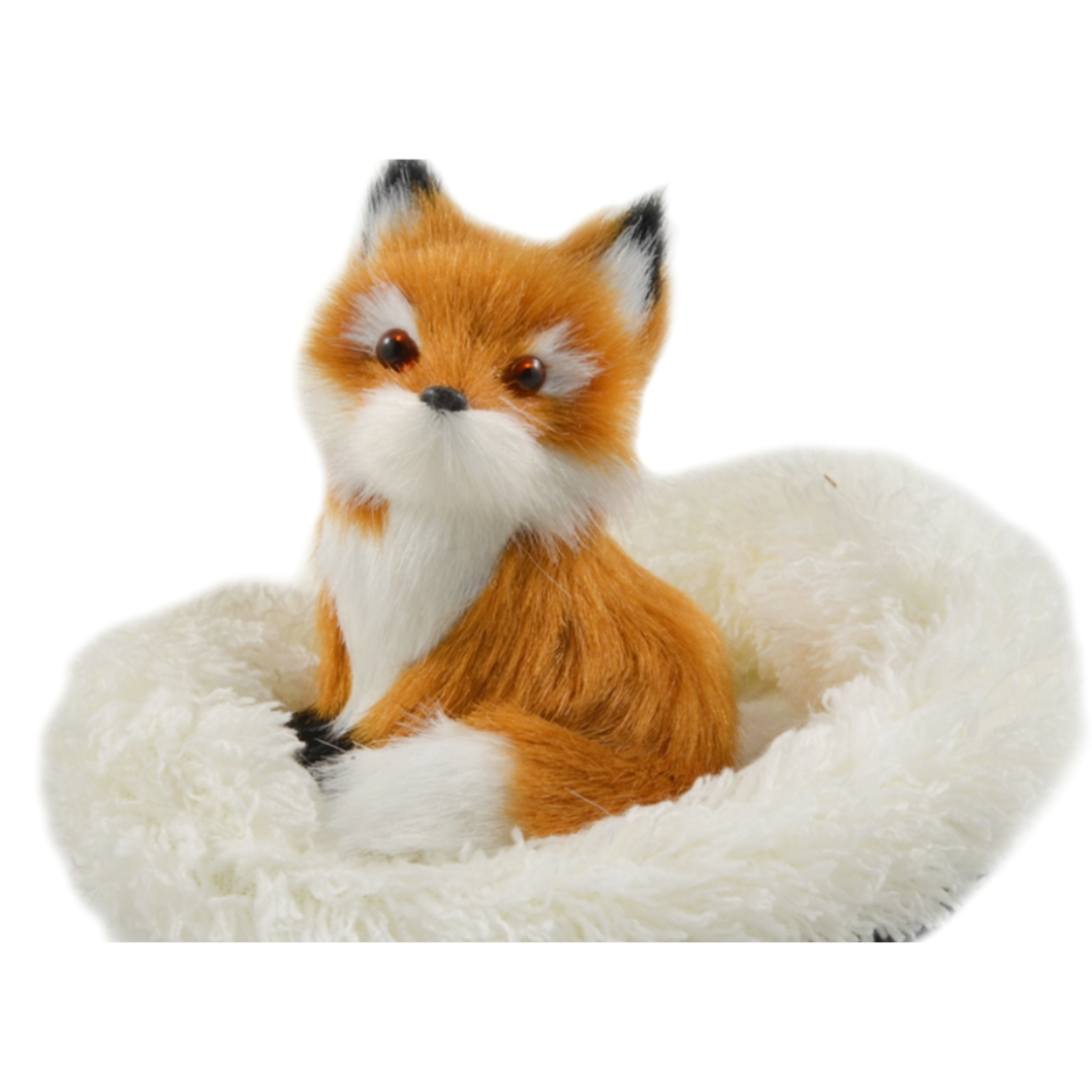Faux Fur Sitting Fox – "I Love You"