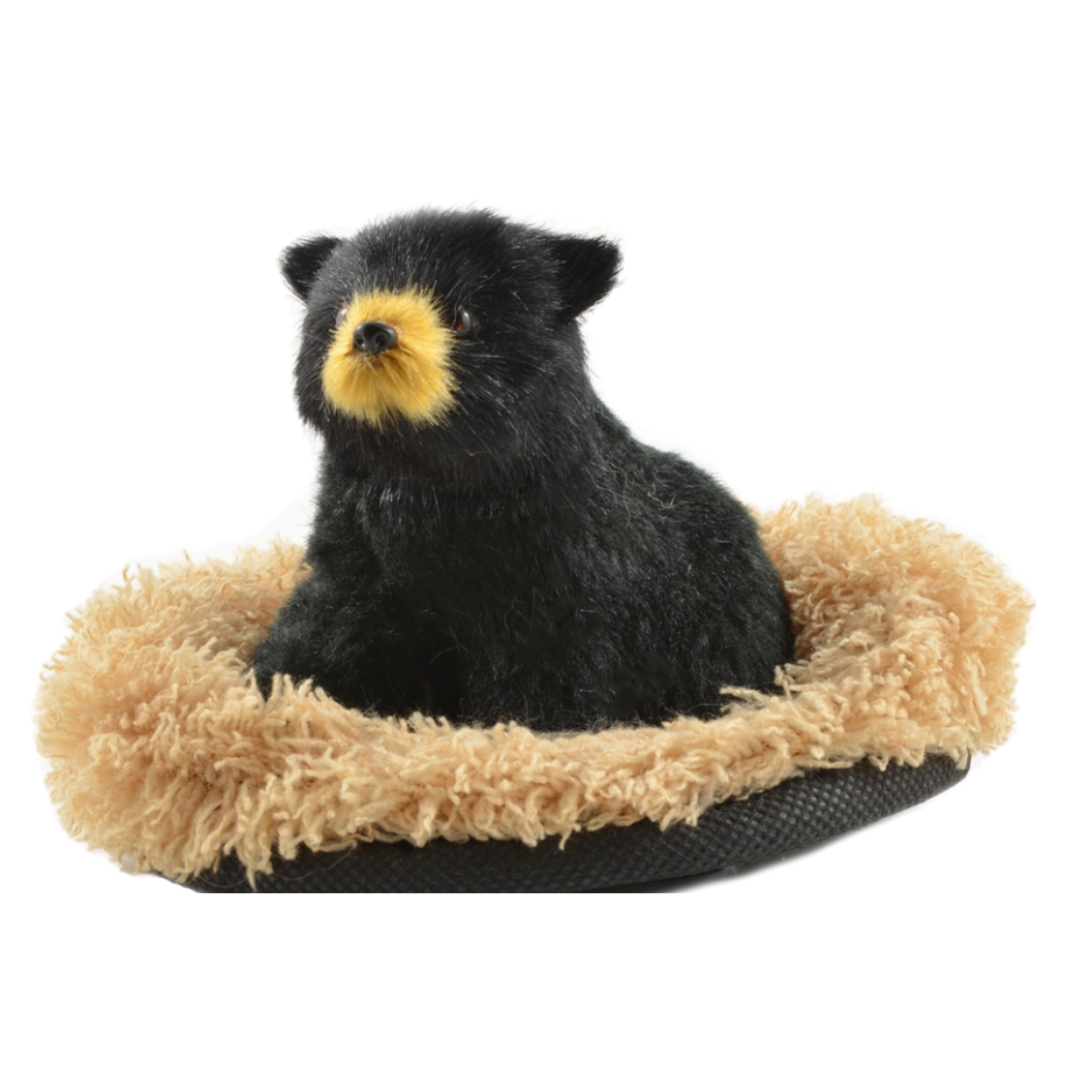 Faux Fur Black Bear – "I Love You"