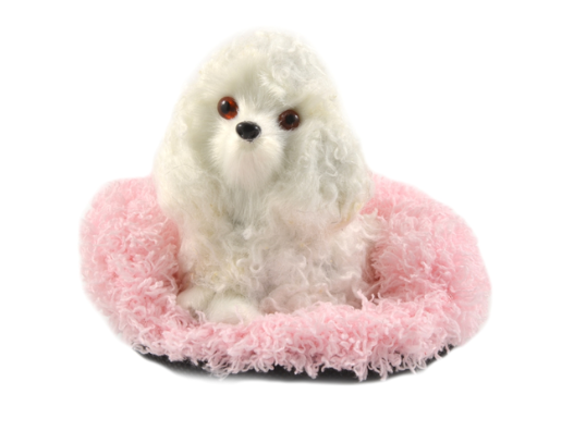 Faux Fur White Poodle – Barks
