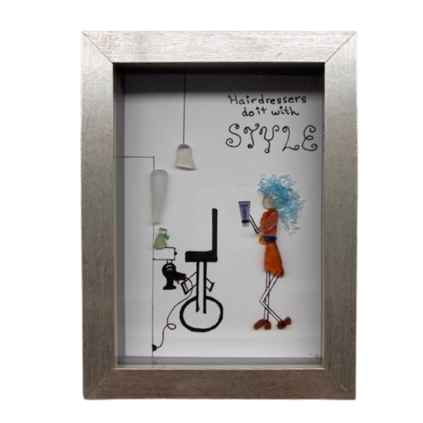 Sea Glass Art “Hairdressers Do It With Style”