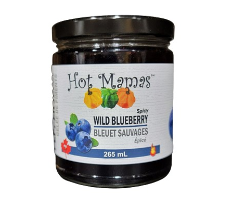 Hot Mamas Wild Blueberry Jelly – Sweet & Spicy Ontario Blueberries