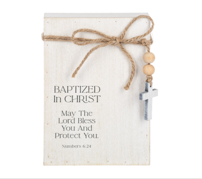 Baptism Decor with Poem