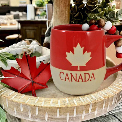 Canada Mug with Maple Leaf Icon