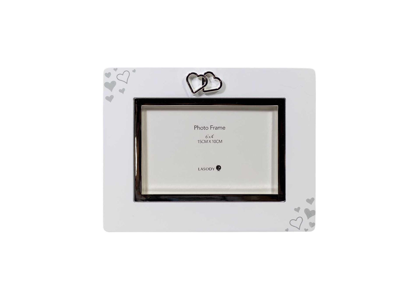 Double Heart Photo Frame – 6x4"