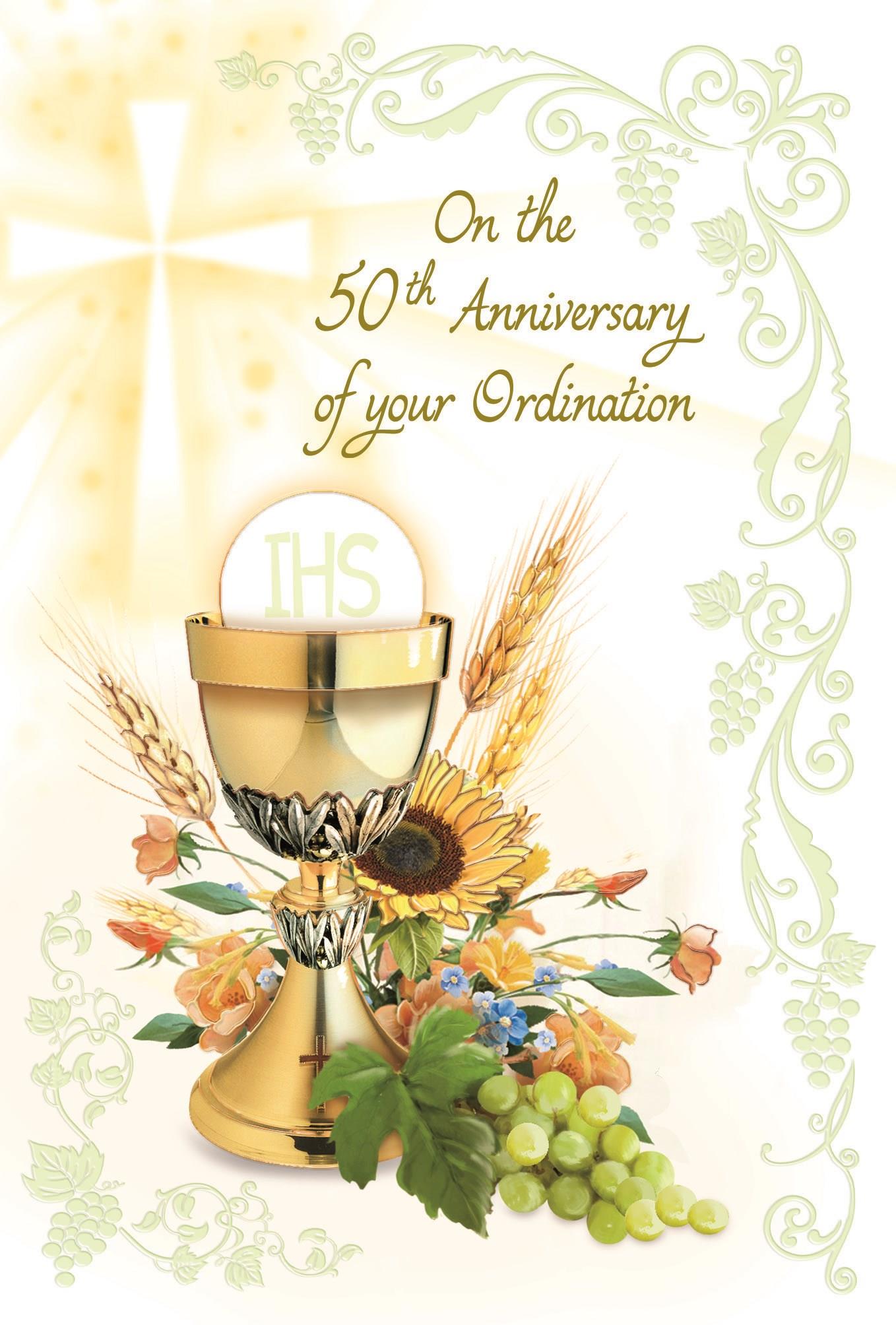 50th Ordination Anniversary Greeting Card – Matthew 25:23