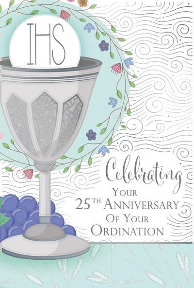 25th Ordination Anniversary Greeting Card