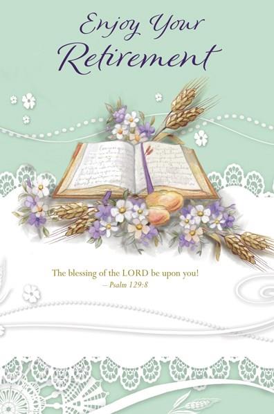 Retirement Greeting Card Psalm 129:8