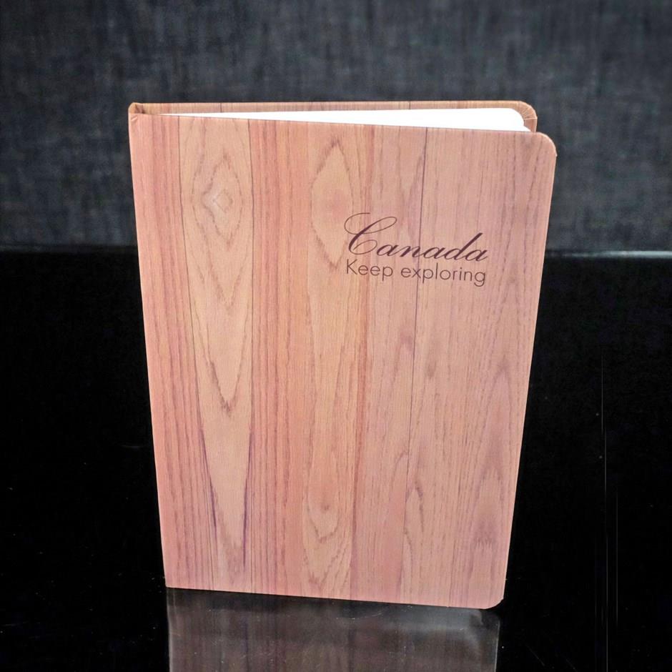 Canada “Keep Exploring” Woodgrain Notebook