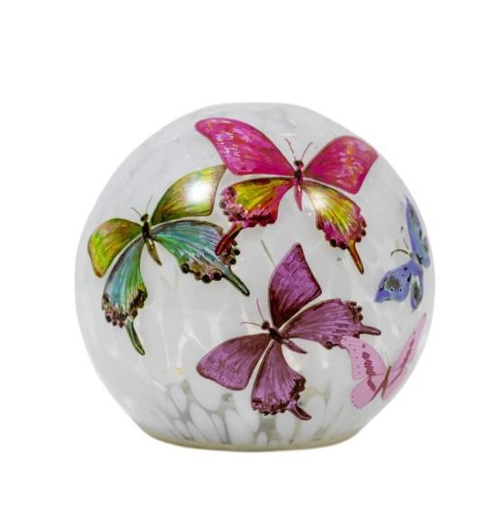 Glass Ball with Butterfly LED