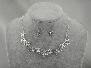 Necklace & Earring Set with Cat’s Eye Stones
