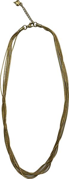 Six-Strand Gold Tone Necklace