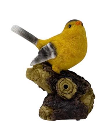 Motion Sensor Chirping Bird Decor – Yellow