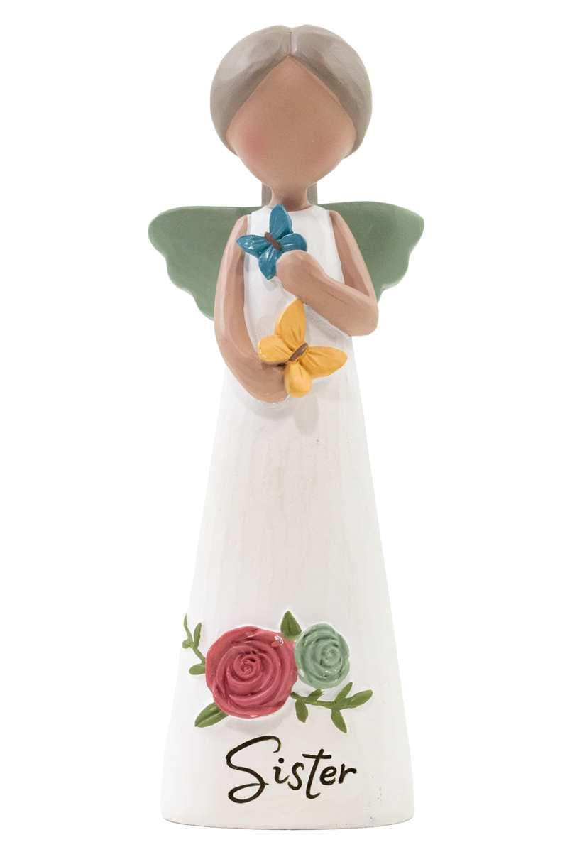 Sister Angel Holding Flowers