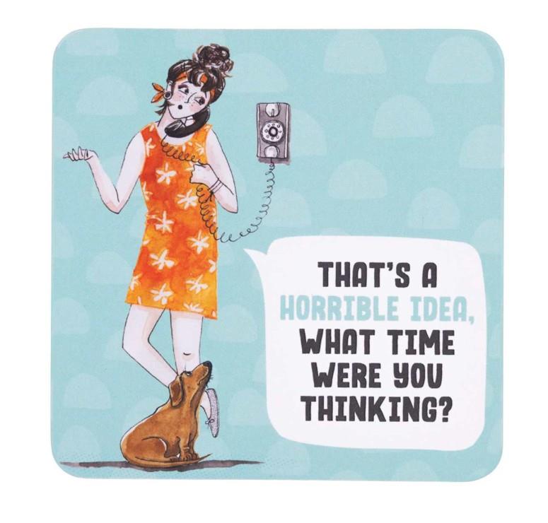 What Time -  Decorative Cork Coaster