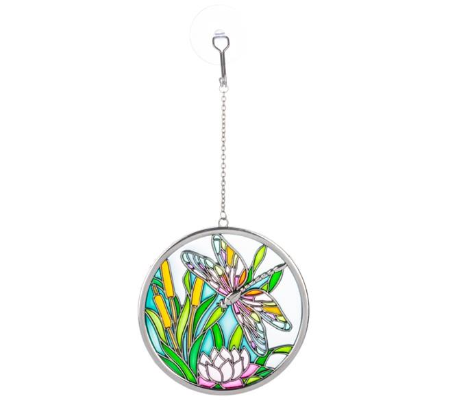Dragonfly Stained Glass Window Hanging
