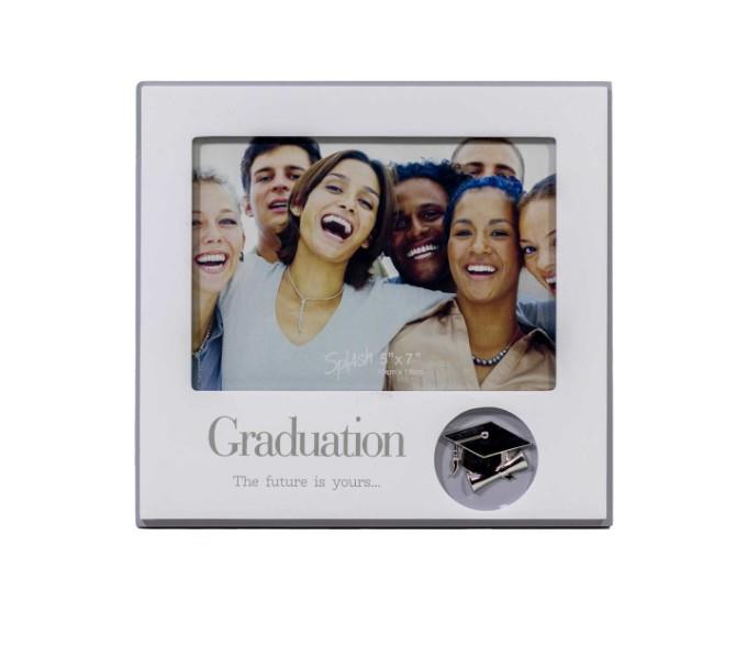 Graduation Photo Frame with Silver Grad Icon