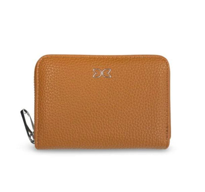 RFID Vegan Leather Card Wallet – Zippered – 4.5" x 3" x 1"
