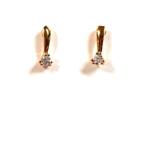 Gold-Finish Shooting Star Stud Earrings
