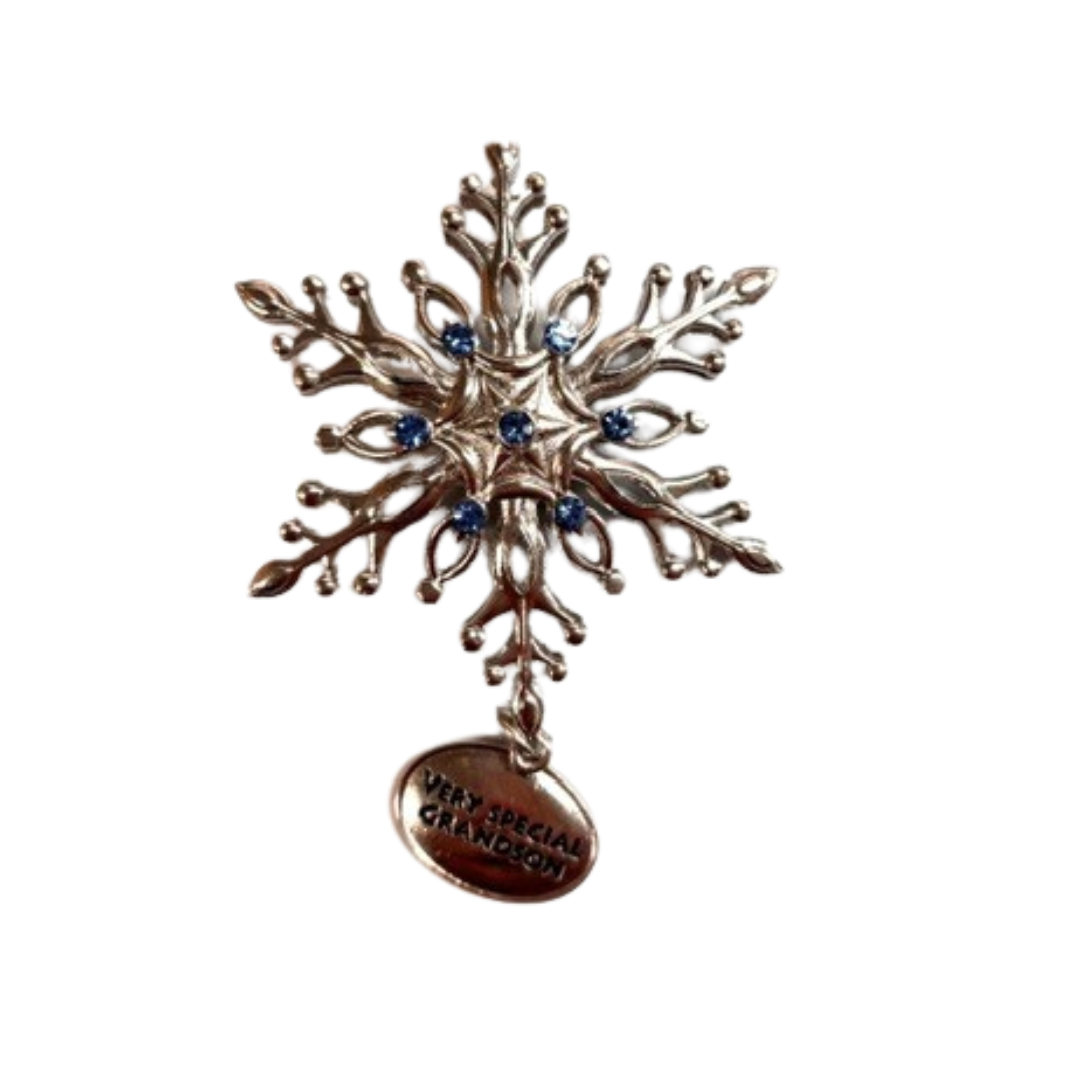 “Very Special Grandson” Snowflake Ornament