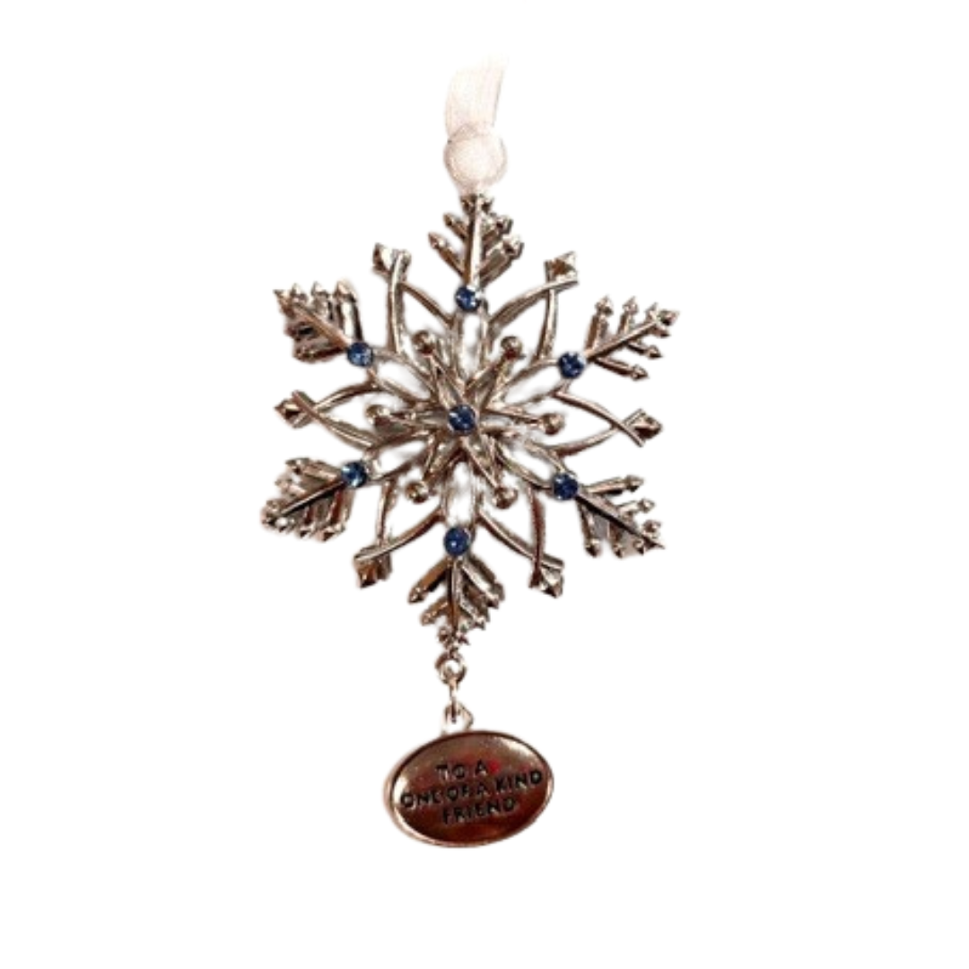 “One of a Kind Friend” Snowflake Ornament