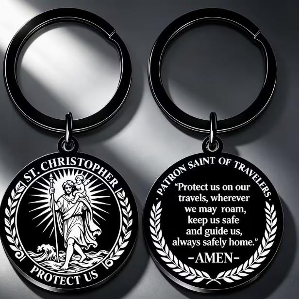 Saint Christopher Key Tag