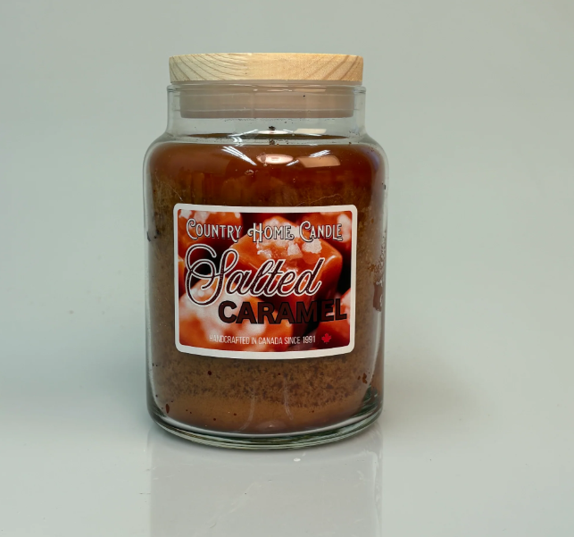Salted Caramel Scented Candle – Canadian Made – 26 oz