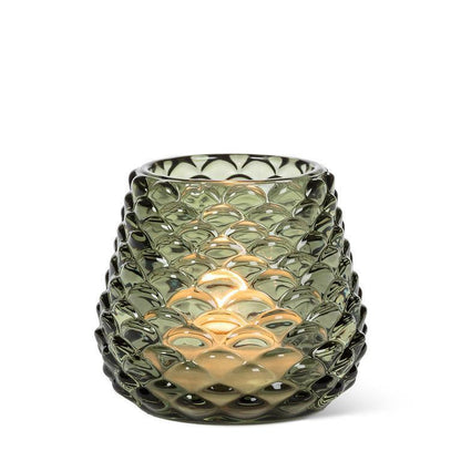 Small Green Pinecone Tealight Holder