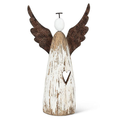 Large Rustic Angel Figure